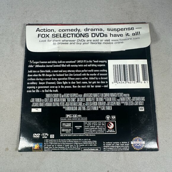 High Crimes DVD 2002 Ashley Judd Morgan Freeman 20th Century PG13 Drama Thriller - Picture 2 of 3